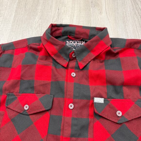 Dixxon Flannel Company Fifty Fifty Button Shirt Men's 2XL Red Buffalo Plaid - Picture 3 of 9